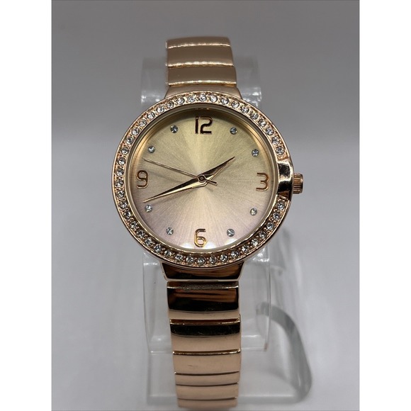 Time and Tru Accessories - Time and Tru Women's Rose‎ Gold Quartz Watch 34mm Case- New Battery